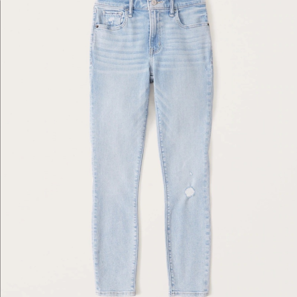 Abercrombie & Fitch Mid Rise Super Skinny Ankle Jeans